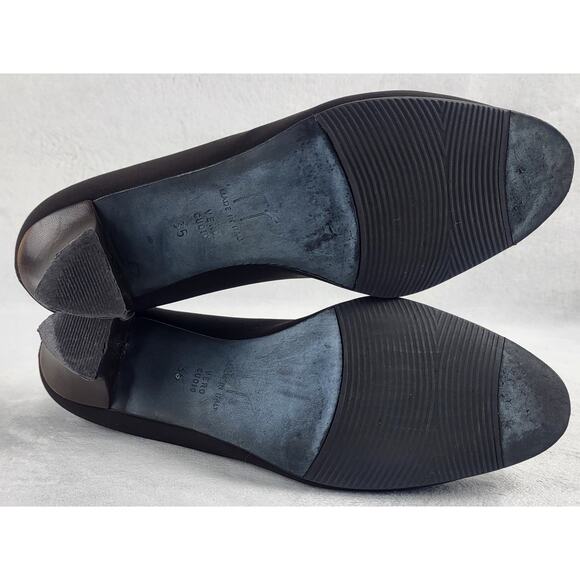 Thierry Robotin Oxford Fabric Stretch Italian Leather Slip On Pumps | EU 35 US 5 - Picture 6 of 8